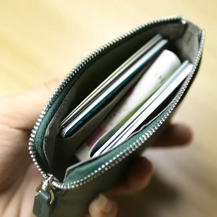 Mini portefeuilles en cuir véritable pour femmes et hommes, porte-monnaie Vintage, petit porte-monnaie, pochette pour cartes de crédit, sac d'argent