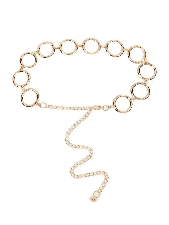 Ceinture de chaîne à décor circulaire