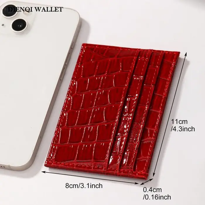 Portefeuille Simple à motif Crocodile pour femmes
