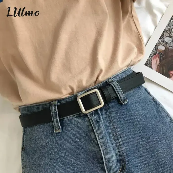 Ceinture en cuir véritable pour femmes