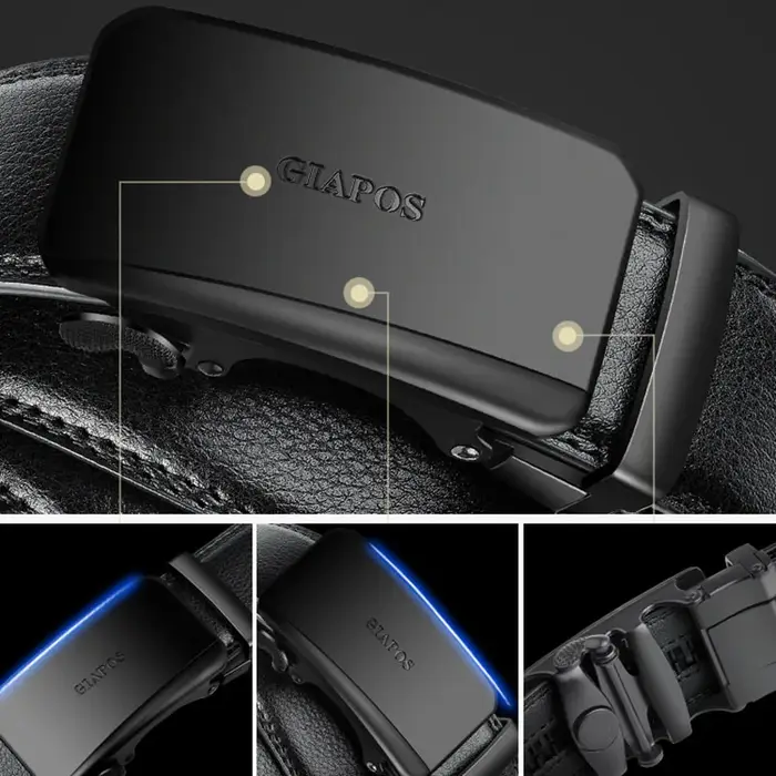 Ceinture unisexe en cuir véritable pour hommes et femmes