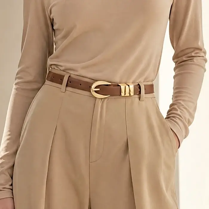 Ceinture en PU ajustée pour femme, ceinture fine, pantalon en jean, pantalon formel, ceinture noire