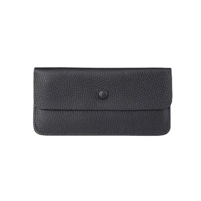Portefeuille Long en cuir véritable pour femmes, polyvalent, Ultra-fin, en cuir souple, pince à bill