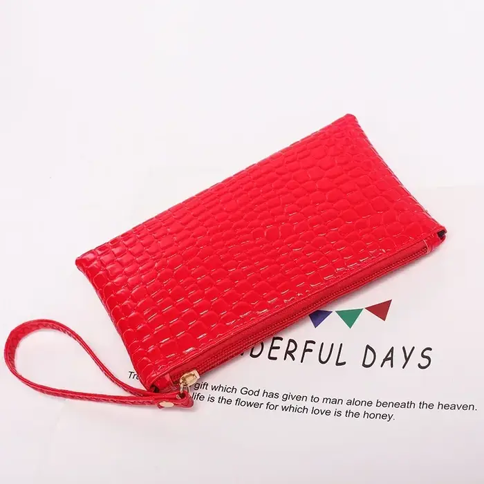 Portefeuille crocodile pour femme
