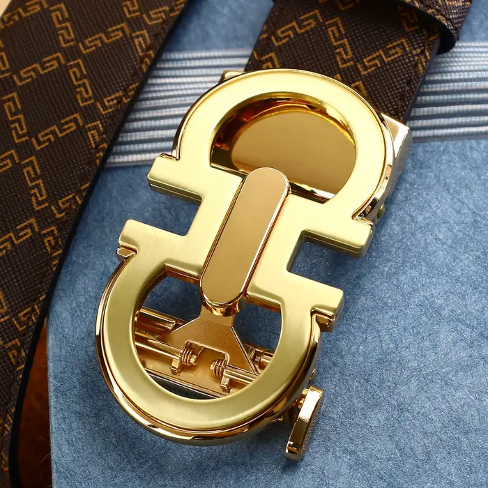 Ceinture pour hommes avec boucle automatique en alliage pour jeans