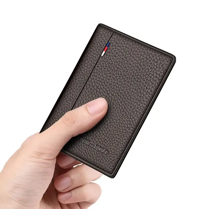 Marque de luxe Mini Ultra-mince petit portefeuille hommes court en cuir petit porte-carte portefeuille jeunesse en cuir véritable porte-monnaie WILIAMPOLO