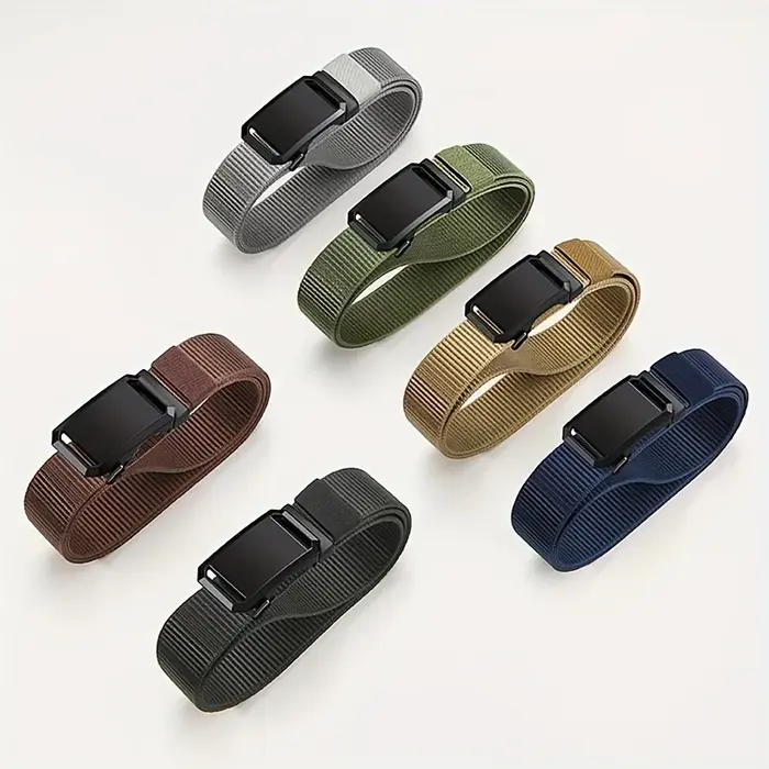 Ceinture en toile à boucle automatique de qualité supérieure – Vêtements de travail tactiques durabl