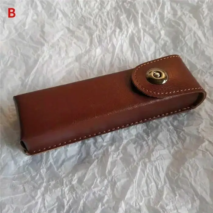 Étui à lunettes presbytes en cuir classique pour hommes et femmes, boîte à lunettes élégante en cuir