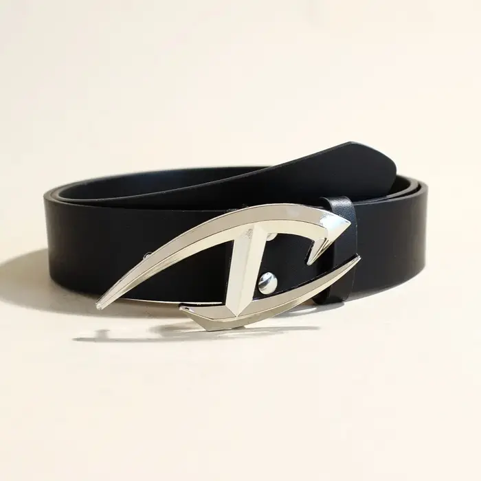 Ceinture punk pour homme avec boucle Alien, style gothique Y2K, ceinture en cuir PU pour homme et fe