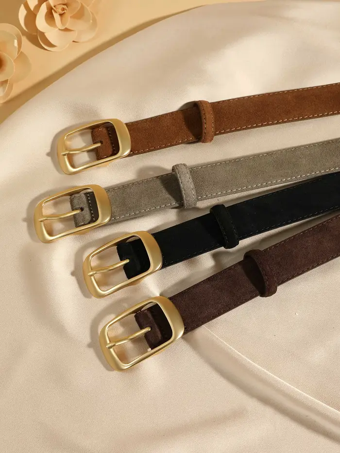 Nouvelle ceinture en cuir de vachette pour femme