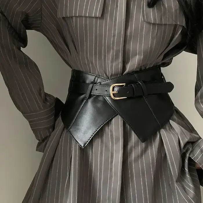 Ceinture pour femmes, ceinture décorative avec jupe et chemise