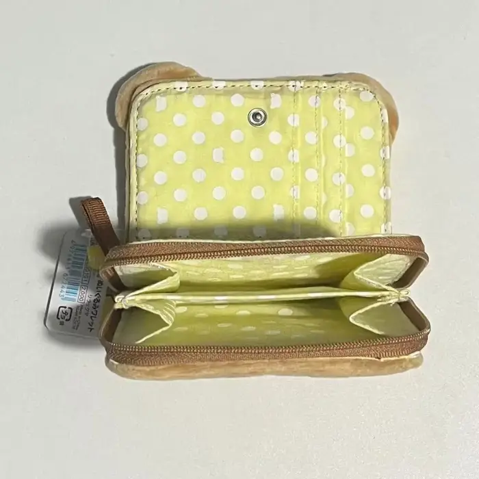 Mini porte-monnaie en peluche tridimensionnel pour fille