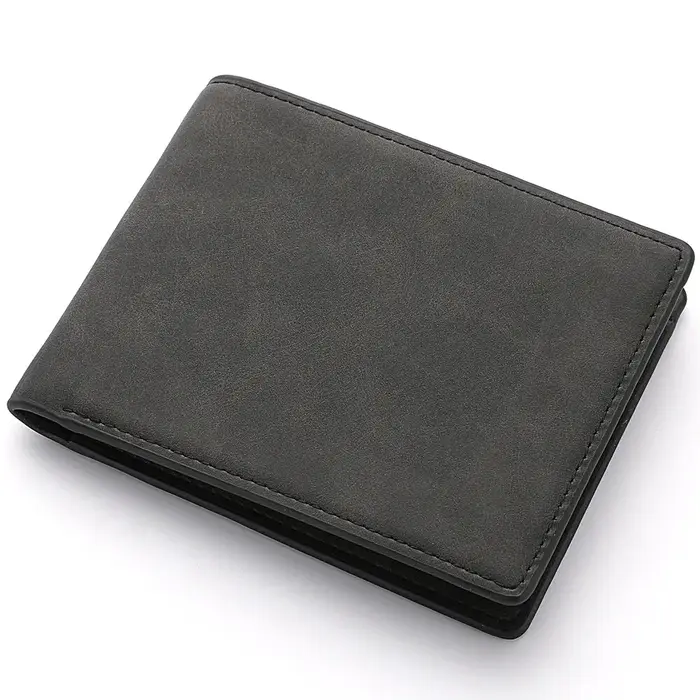 2023 Nouveau Portefeuille Hommes Court Dollar Clip Zipper Simple En Cuir Souple Léger