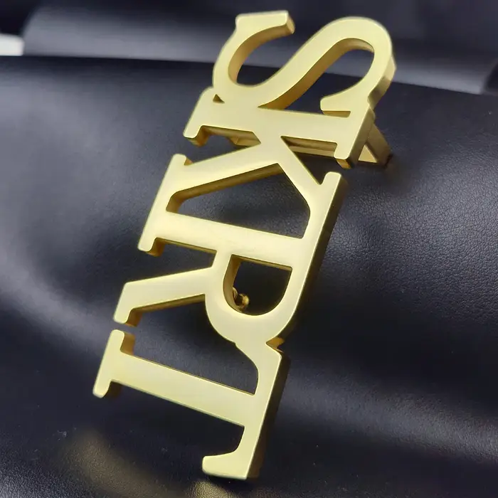 Ceinture personnalisée unisexe avec nom et lettres