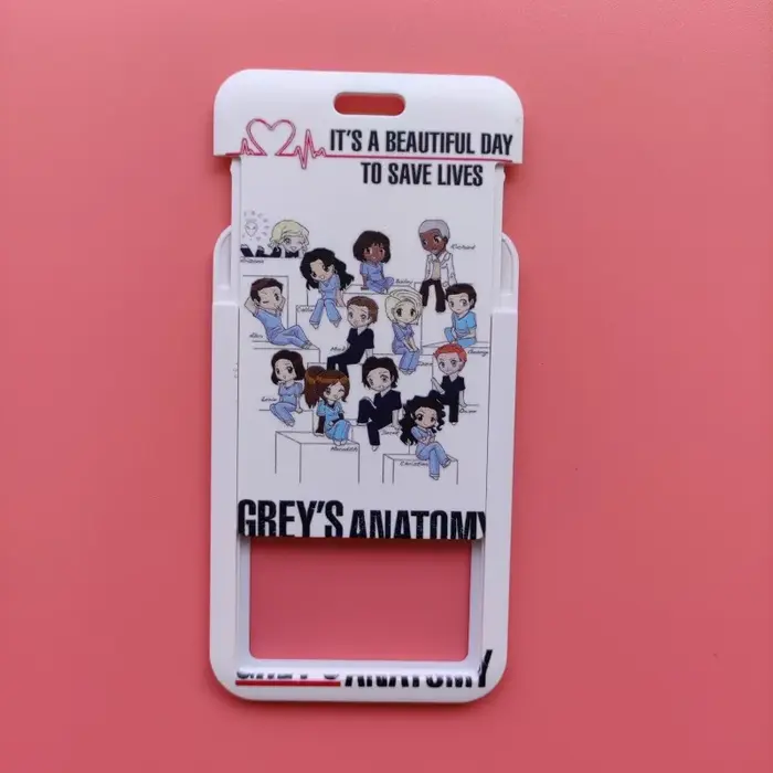 Grey's Anatomy-Lanière de cou avec porte-carte d'identité