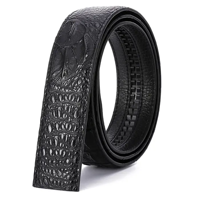 MYMC Ceinture en cuir de vachette double couche pour homme