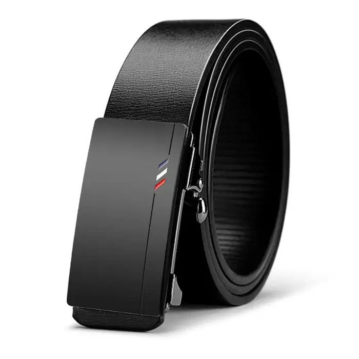 Ceinture décontractée de haute qualité pour hommes, sans dents, structure automatique, adaptée aux o