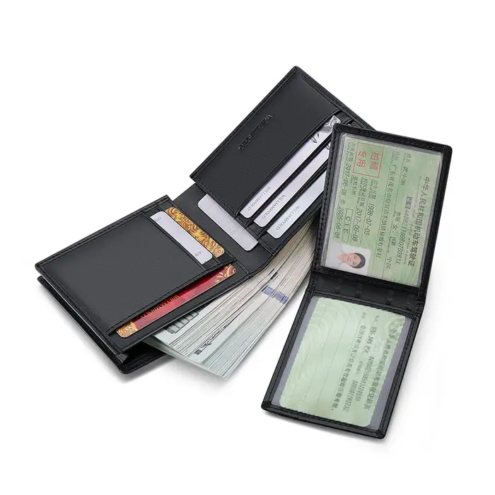Portefeuille en cuir pour hommes