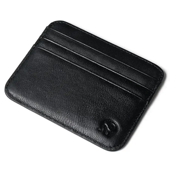 Importation cuir de vachette Lichi modèle portefeuille pour hommes trier femme carte de crédit Style Vintage porte-carte de crédit porte-monnaie en peau d'agneau