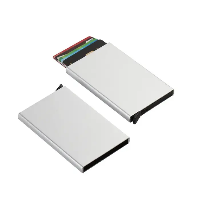 Portefeuille fin et minimaliste, portefeuille de poche avant, fonction de protection RFID, porte-car