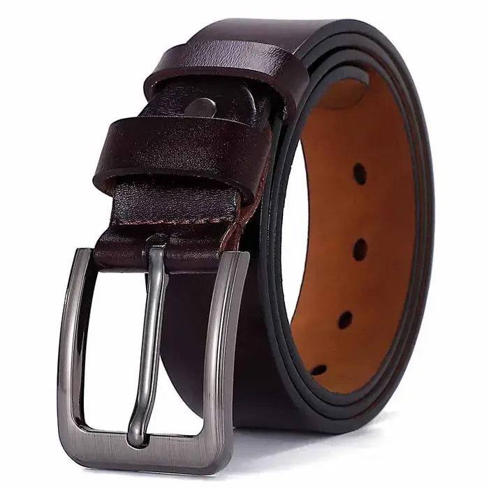 Ceinture en cuir véritable pour hommes et femmes