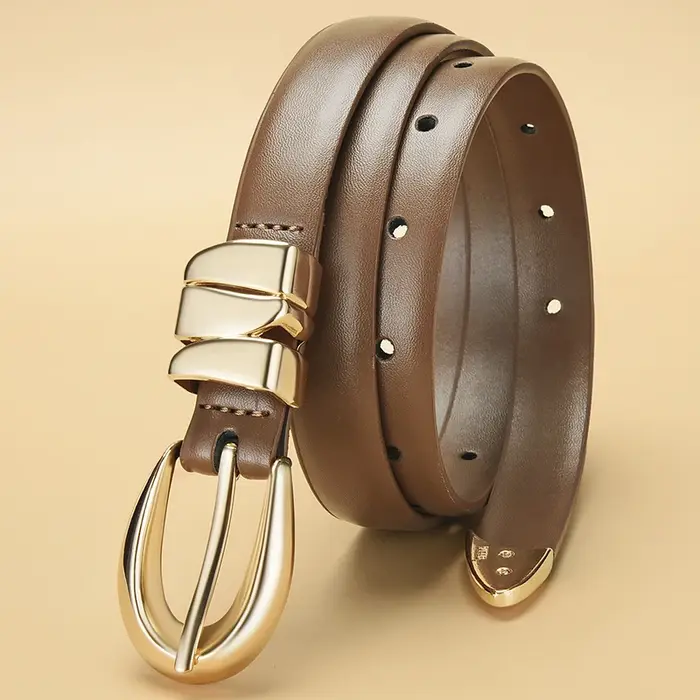 Ceinture en PU ajustée pour femme