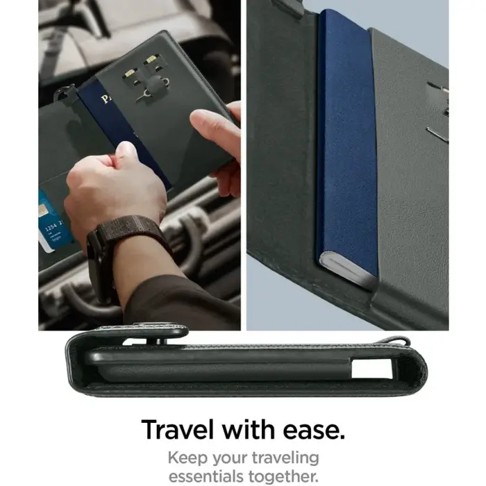 Protection Rfid porte-passeport portefeuille de voyage pour hommes en cuir Multi fonction