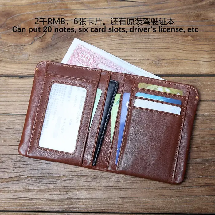 NZPJ – portefeuille en cuir pour homme et femme