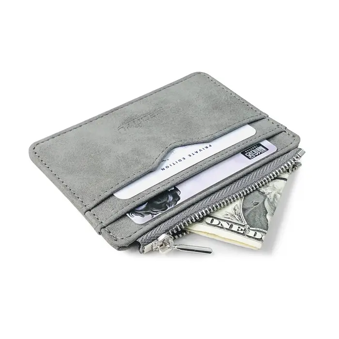 Nouveau Simple Mini hommes portefeuille en cuir avec poche à monnaie petit porte-carte de crédit mince homme sac à main pour cartes bancaires étui pour carte d'identité