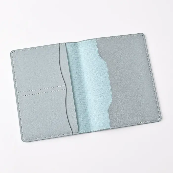 Porte-passeport en cuir PU de couleur unie pour femmes et hommes