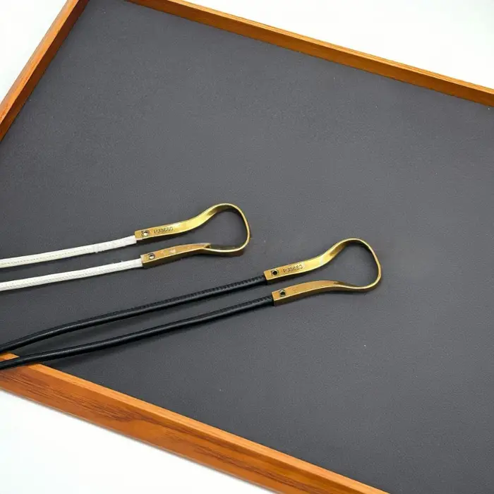 Ceintures élégantes nouées en cuir véritable