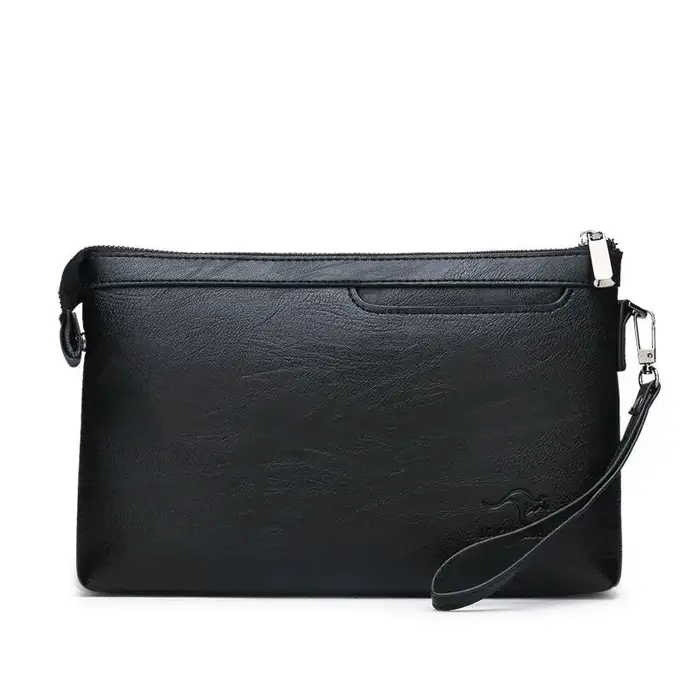 Portefeuille de luxe pour homme, long portefeuille homme, pochette homme, portefeuille zippé en cuir