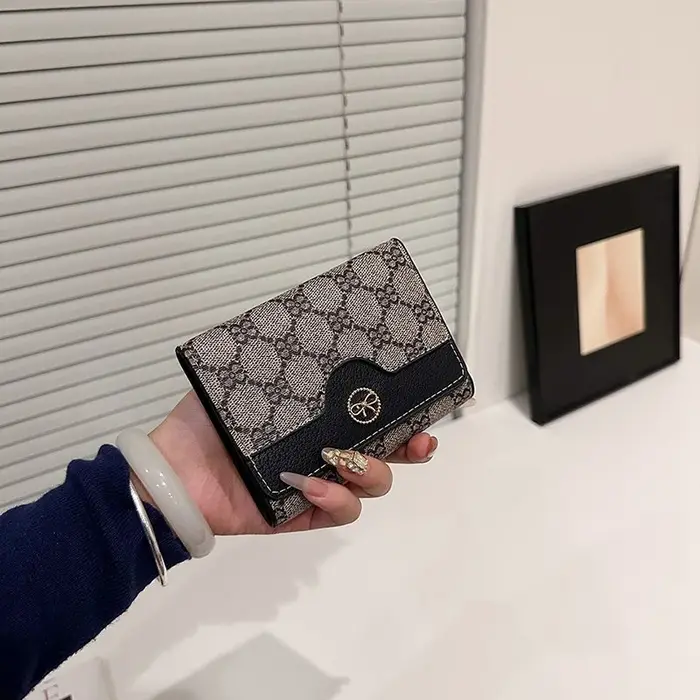 Portefeuille long classique de luxe rétro unisexe, pochette haut de gamme, porte-cartes multiples, s