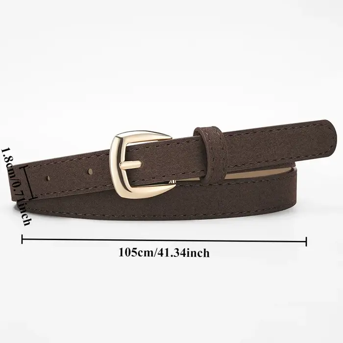 Ceinture en daim minimaliste et polyvalente pour robes