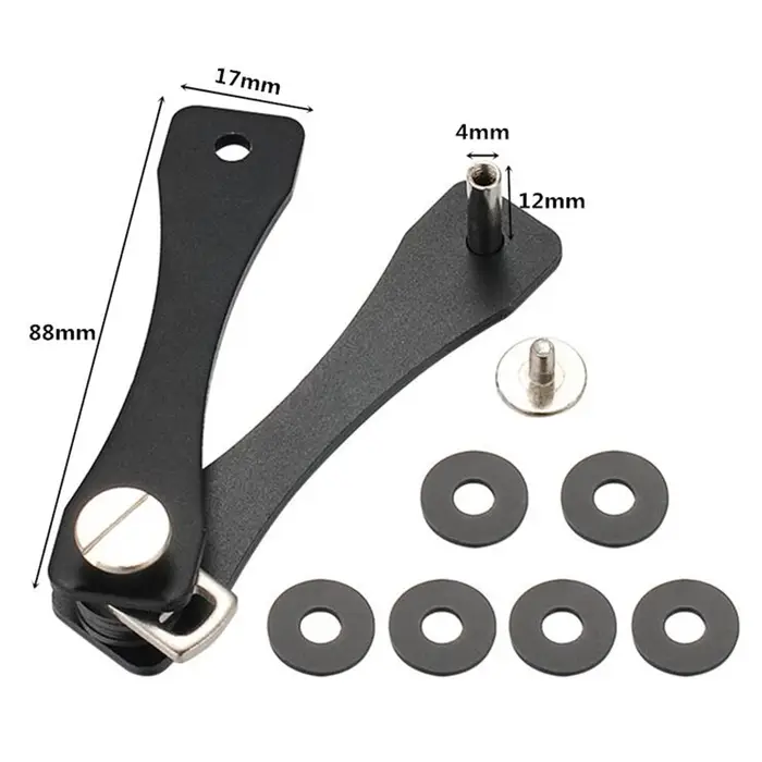 Porte-clés portefeuille en métal et aluminium