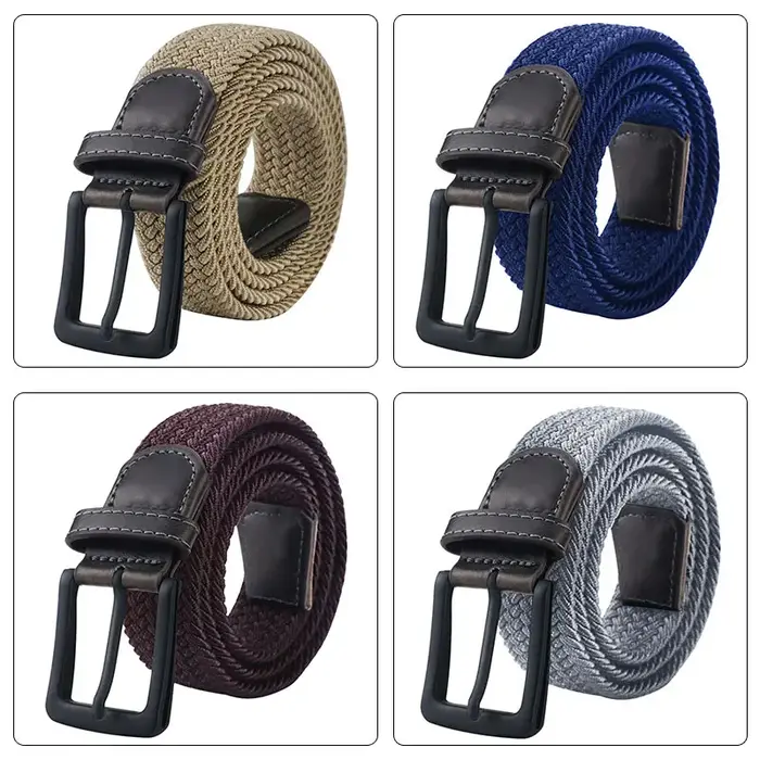 MaiKun toile ceintures pour hommes mode métal boucle ardillon militaire tactique sangle mâle ceinture élastique pour pantalons jean