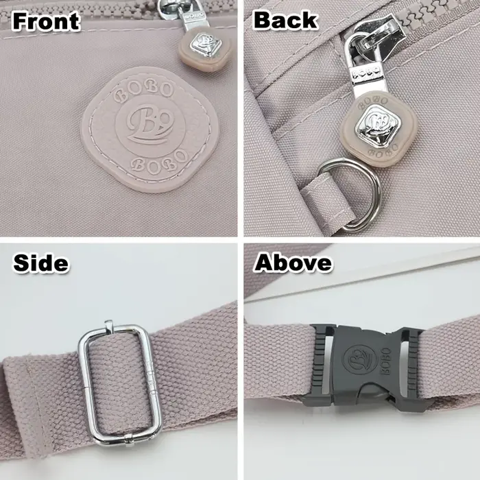 Sac à bandoulière pour femme, sac de poitrine en nylon de haute qualité, bandoulière réglable, plusi