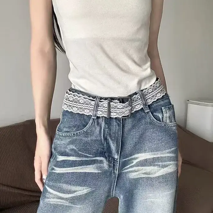 Ceinture de taille en dentelle pour femmes