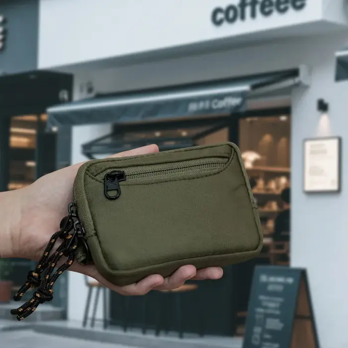 Mini porte-monnaie – Porte-cartes de grande capacité, porte-monnaie multi-emplacements pour femmes et hommes