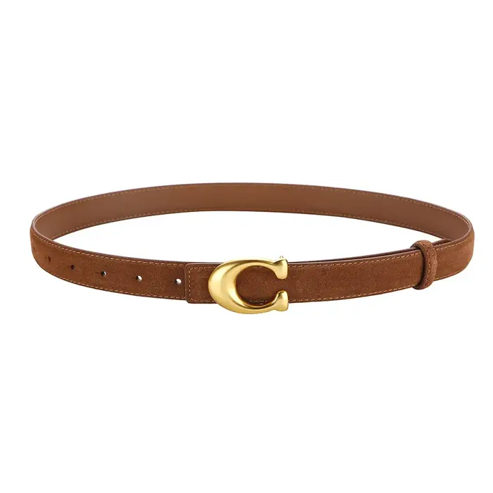 Ceinture en cuir suédé à boucle C