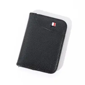 Portefeuille en cuir PU souple super fin pour hommes, mini porte-cartes de crédit, sac à main, porte