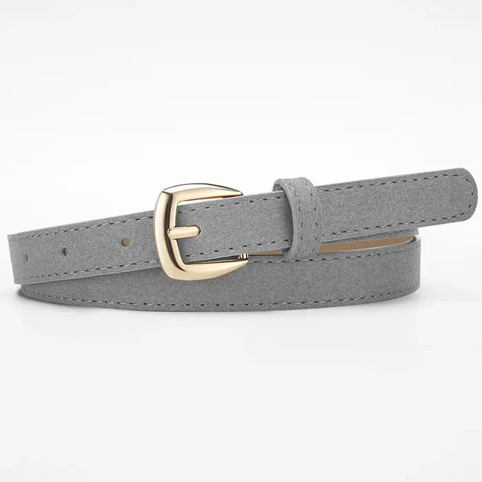 Ceinture en daim minimaliste et polyvalente pour robes, style décontracté et frais, ceinture en jean