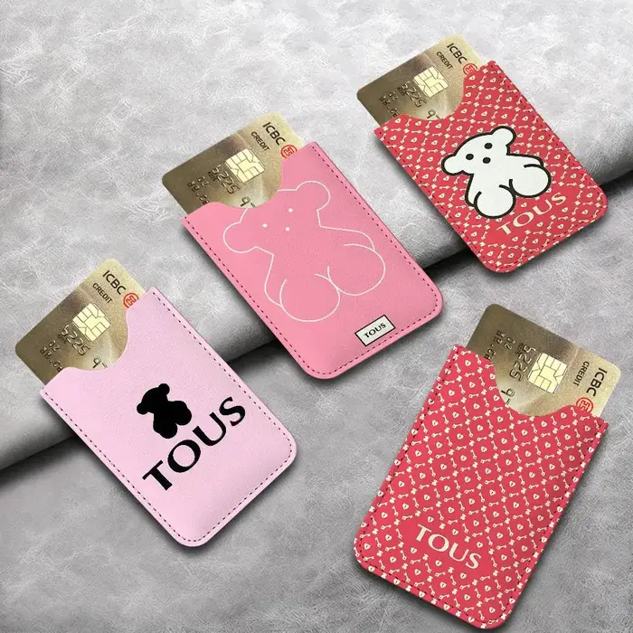 Porte-cartes de luxe en cuir de vachette rétro T-Tous, nouvelle collection, pour homme/femme