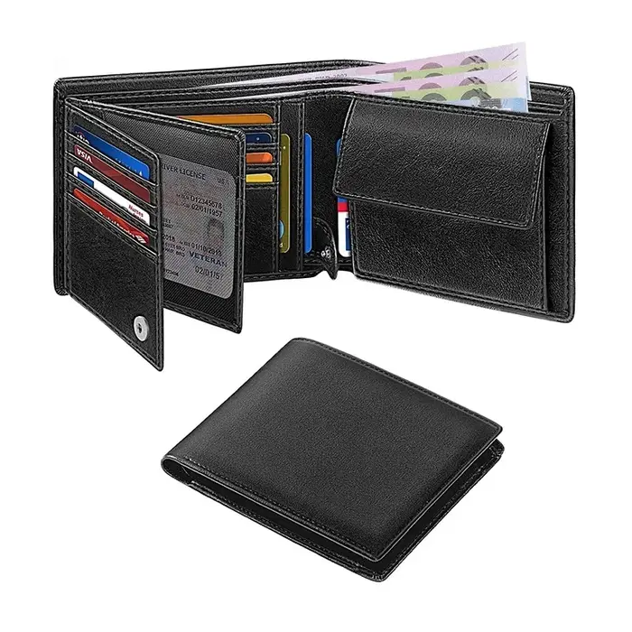 Portefeuilles pour hommes portefeuille mince multifonctionnel avec blocage RFID avec 15 porte-cartes de crédit