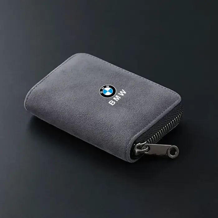 Portefeuille pour femmes et hommes, porte-cartes de permis de conduire avec logo de voiture, sacs à 
