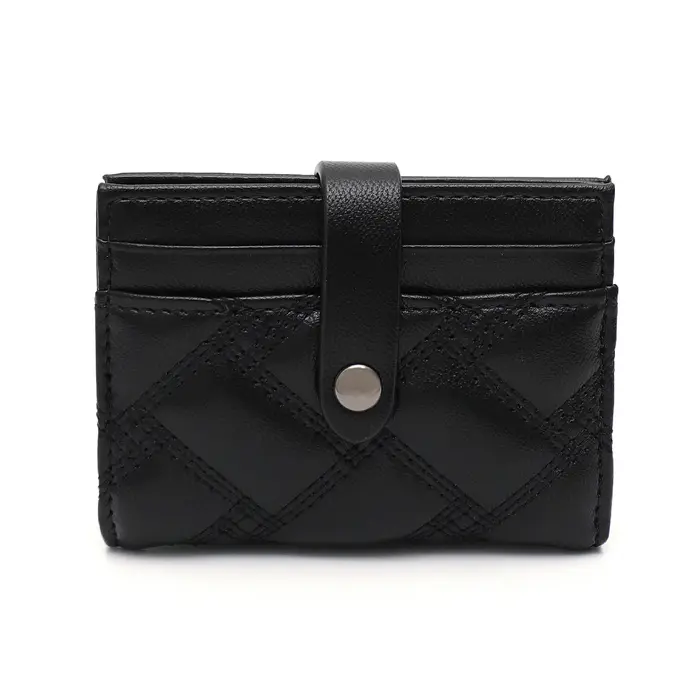 CEZIRA élégant porte-carte de crédit en cuir PU mode femme à deux volets court portefeuille multi-fe