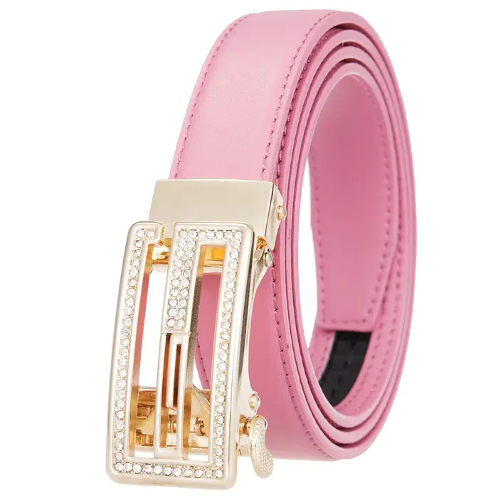 Nouvelle ceinture pour femme en cuir véritable