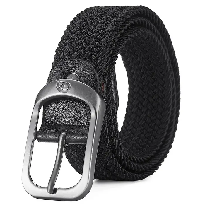 Ceinture élastique tissée décontractée pour hommes et femmes, ceinture de sport de plein air, pas besoin de poinçonnage, ceinture de travail d'escalade pour hommes et femmes, mode