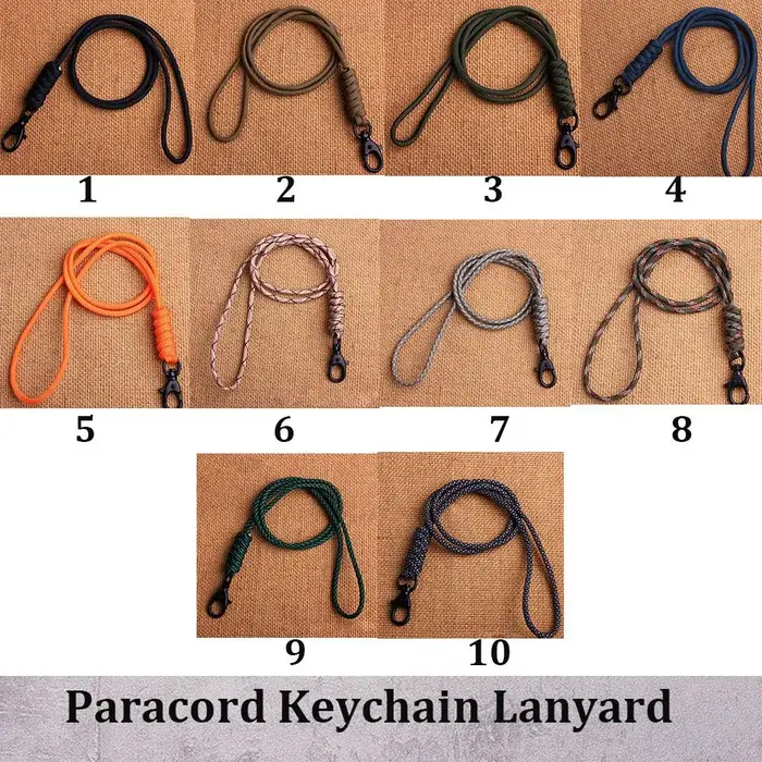 Porte-clés en paracorde de haute qualité et haute résistance