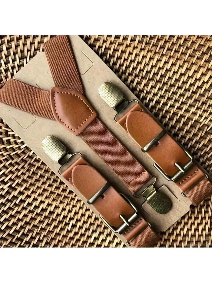 Bretelles pour hommes d'inspiration vintage avec tissage microélastique